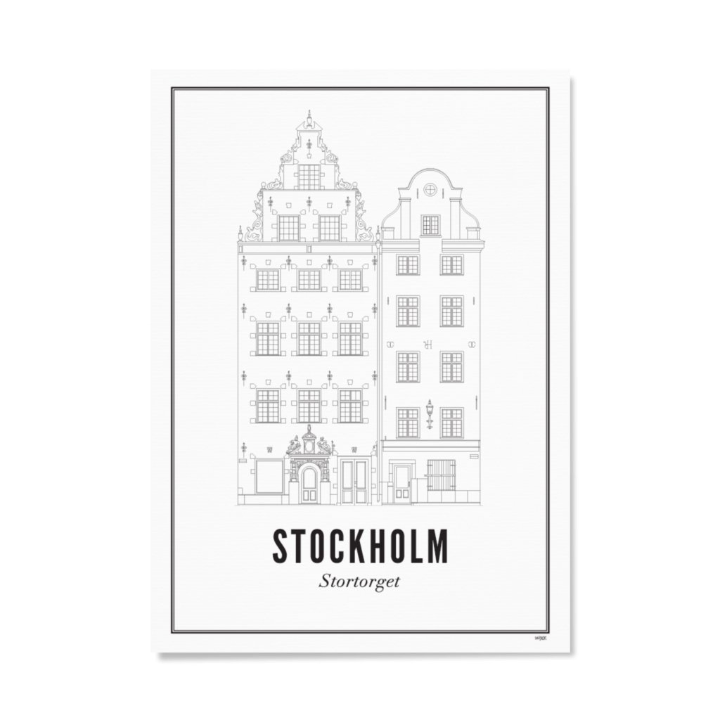 Poster van Stockholm - Stortorget | WIJCK. 